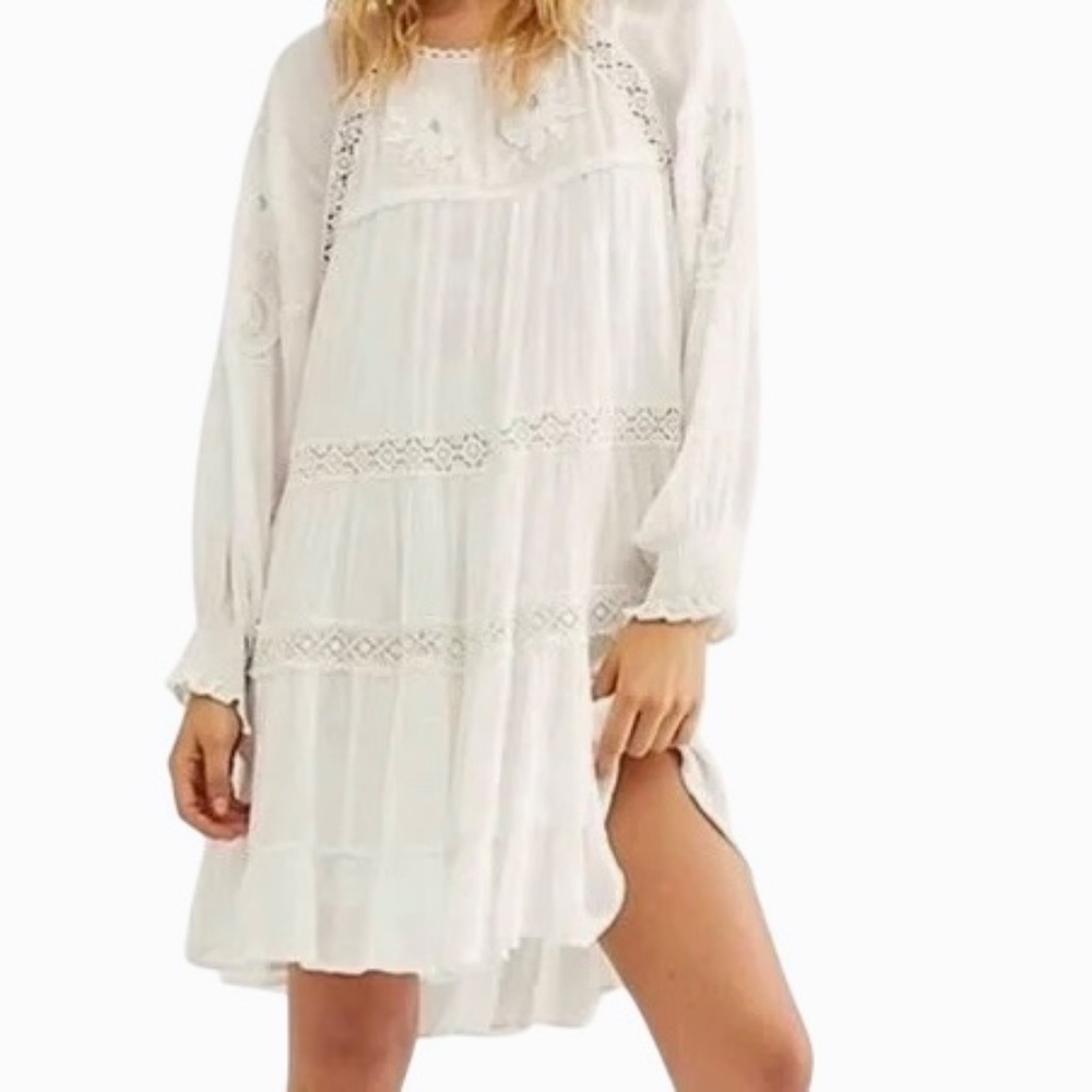 Free People White Mini Dress - Picture 5 of 11